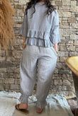 Sundaze Cheesecloth Frill Top Cloud