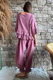 Sundaze Cheesecloth Frill Top Indian Pink