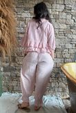 Sundaze Cheesecloth Frill Top Rose