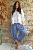 Sundaze Cheesecloth Frill Top White