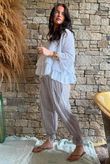 Sundaze Cheesecloth Frill Top White