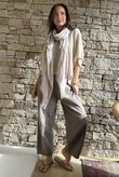 Suri Cushion Cotton Barrel Pant Mocha