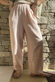 Suri Cushion Cotton Barrel Pant Rose
