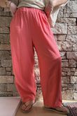 Suri Cushion Cotton Barrel Pant Watermelon