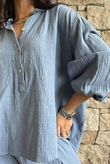 Annie Cushion Cotton Laurie Blouse Denim 