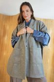  Tenby Claudia Cap Sleeve Coat Grey Marl /8