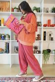 Terry B Classic Relaxed Pant Strawberry Crush