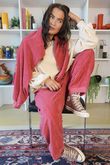Terry B Classic Relaxed Pant Strawberry Crush