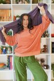 Terry B Classic Sweatshirt Apricot Sorbet