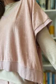 Terry B Hi Lo Tank Dusky Rose