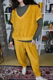 Terry B Hi Lo Tank Mustard