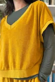 Terry B Hi Lo Tank Mustard