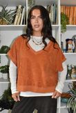 Terry B Hi Lo Tank Russet