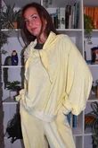 Terry B Lantern Sleeve Sweatshirt Lemon