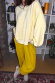 Terry B Lantern Sleeve Sweatshirt Lemon