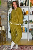 Terry B Lantern Sleeve Sweatshirt Mucky Olive