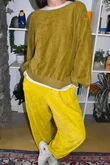 Terry B Lantern Sleeve Sweatshirt Mucky Olive