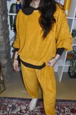 Terry B Lantern Sleeve Sweatshirt Mustard