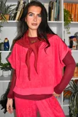 Terry B Neckerchief Burgundy