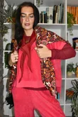 Terry B Neckerchief Burgundy