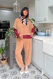 Terry B Relaxed Tapered Jogger Caramel