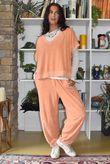 Terry B Relaxed Tapered Jogger Just Peachy