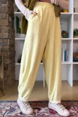 Terry B Relaxed Tapered Jogger Lemon