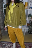 Terry B Relaxed Tapered Jogger Mustard