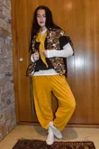 Terry B Relaxed Tapered Jogger Mustard