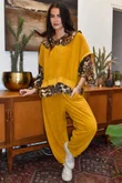 Terry B Relaxed Tapered Jogger Mustard