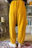 Terry B Relaxed Tapered Jogger Mustard