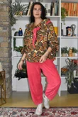 Terry B Relaxed Tapered Jogger Raspberry