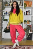 Terry B Relaxed Tapered Jogger Raspberry