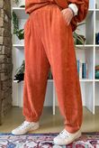Terry B Relaxed Tapered Jogger Russet