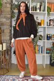 Terry B Relaxed Tapered Jogger Russet