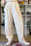 Terry B Relaxed Tapered Jogger Vanilla