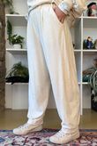 Terry B Relaxed Tapered Jogger Vanilla