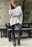 Terry B Scoop Dip Back Top Stone /8 =