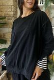 Terry Lite Chill Sweatshirt Black