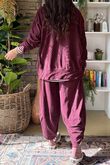 Terry Lite Chill Sweatshirt Burgundy