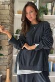 Terry Lite Chill Sweatshirt Charcoal