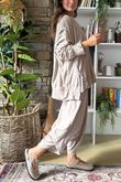 Terry Lite Chill Sweatshirt Stone