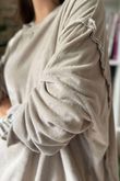 Terry Lite Chill Sweatshirt Stone