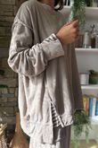 Terry Lite Chill Sweatshirt Stone