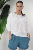 The Benji Linen Short Denim