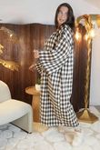 The Holland Longline Duster Jacket Chocolate