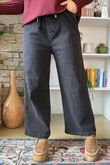 The Madison Kick Flare Jean Black 