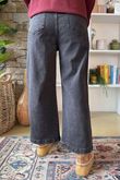 The Madison Kick Flare Jean Black 