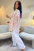The Penelope Pillow Cotton Boyfriend Shirt Lime Popsicle /25 = ~