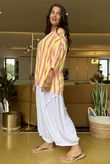 The Penelope Pillow Cotton Slouch Top Lemon Popsicle Pink 
